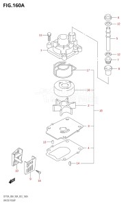 07003F-010001 (2010) 70hp E03-USA (DF70A  DF70AT  DF70AT    DF70ATH  DF70ATH   DF70ATH    DF70ATK10) DF70A drawing WATER PUMP