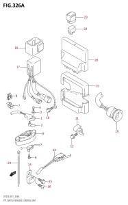 DF225Z From 22501Z-980001 (E01 E40)  2009 drawing PTT SWITCH /​ ENGINE CONTROL UNIT