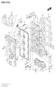 DF150ZG From 15002Z-510001 (E01 E40)  2015 drawing CYLINDER HEAD (DF175TG:E01)