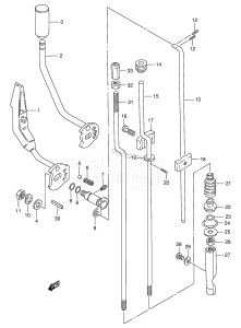 DT8S From 0801-840168 ()  1988 drawing CLUTCH LEVER