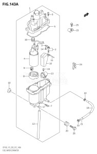 09001F-371001 (2003) 90hp E03-USA (DF90TK3) DF90 drawing FUEL VAPOR SEPARATOR