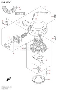 DT30 From 03005-510001 ()  2015 drawing RECOIL STARTER (DT30R:P40)