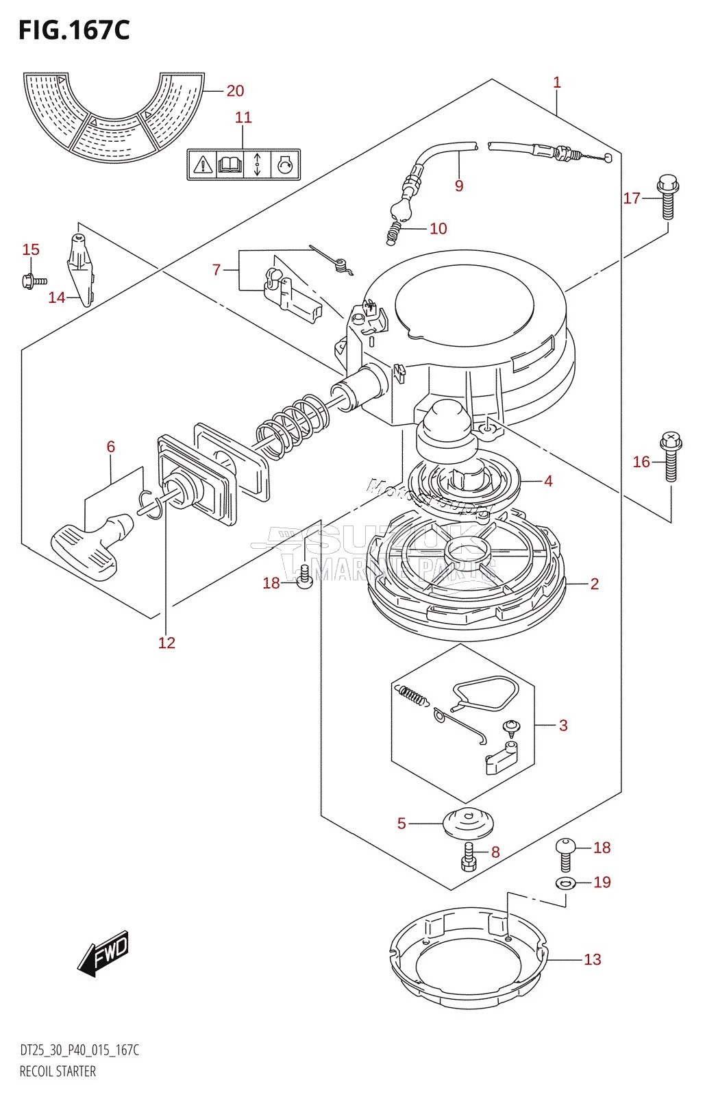 RECOIL STARTER (DT30R:P40)