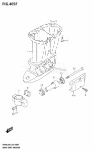 DF60A From 06002F-510001 (E01 E40)  2015 drawing DRIVE SHAFT HOUSING (DF50ATH:E01)