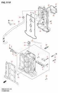 DF60A From 06002F-410001 (E01 E40)  2014 drawing CYLINDER HEAD (DF50ATH:E01)