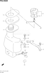 00502F-210001 (2012) 5hp P01-Gen. Export 1 (DF5) DF5 drawing FUEL TANK (DF4:P01)