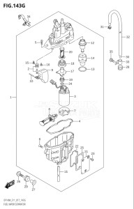 14003F-710001 (2017) 140hp E11 E40-Gen. Export 1-and 2 (DF140AT) DF140A drawing FUEL VAPOR SEPARATOR (DF140AT:E40)