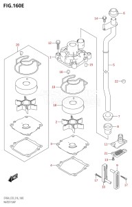 04003F-610001 (2016) 40hp E03-USA (DF40A) DF40A drawing WATER PUMP (DF60AVT:E03)