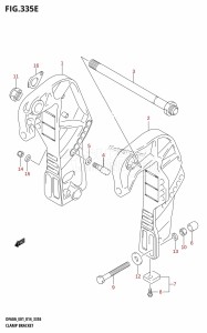 DF40A From 04004F-410001 (E34-Italy)  2014 drawing CLAMP BRACKET (DF50A:E01)