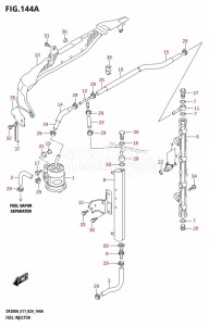 DF200AT From 20003F-440001 (E03 E11 E40)  2024 drawing FUEL INJECTOR (E03,E11)