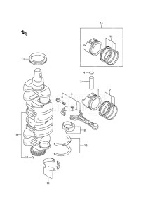 Outboard DF 115A drawing Crankshaft