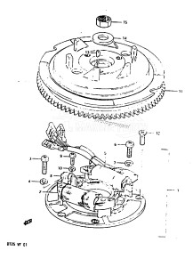 DT25 From 02503-405316-407354 ()  1984 drawing MAGNETO