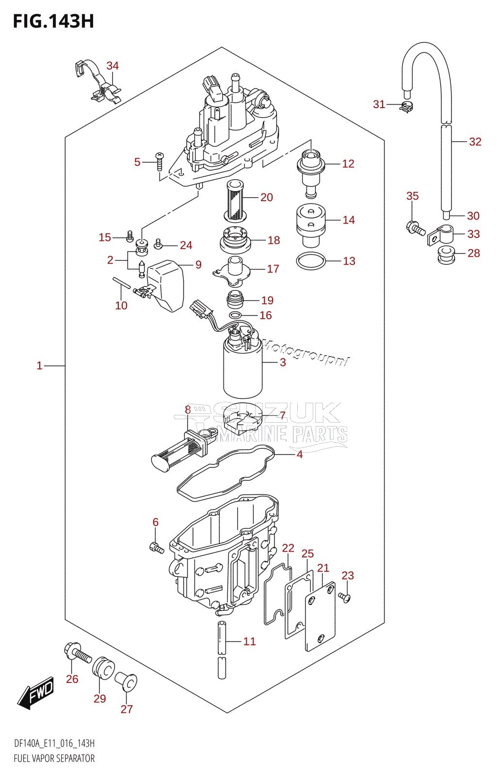 FUEL VAPOR SEPARATOR (DF140AZ:E11)