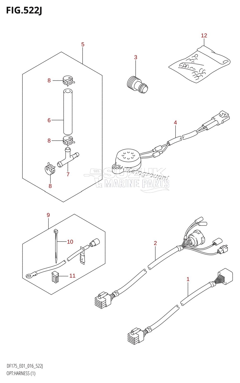 OPT:HARNESS (1) (DF175T:E01)