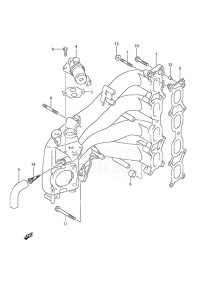 Outboard DF 140A drawing Intake Manifold