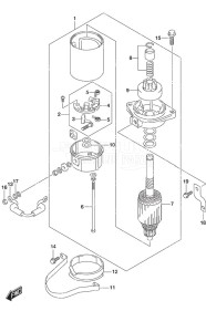 DF 25A drawing Starting Motor