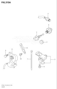 11501F-151001 (2001) 115hp E03-USA (DF115TK1) DF115T drawing SENSOR