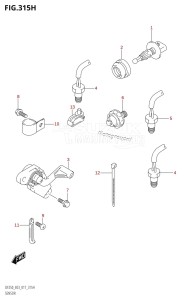 DF200Z From 20002Z-710001 (E03)  2017 drawing SENSOR (DF250ST:E03:X-TRANSOM)