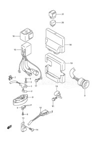 DF 250 drawing PTT Switch/Engine Control Unit