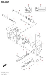 00994F-610001 (2016) 9.9hp P01-Gen. Export 1 (DF9.9A  DF9.9AR) DF9.9A drawing CLAMP BRACKET (DF8A:P01)