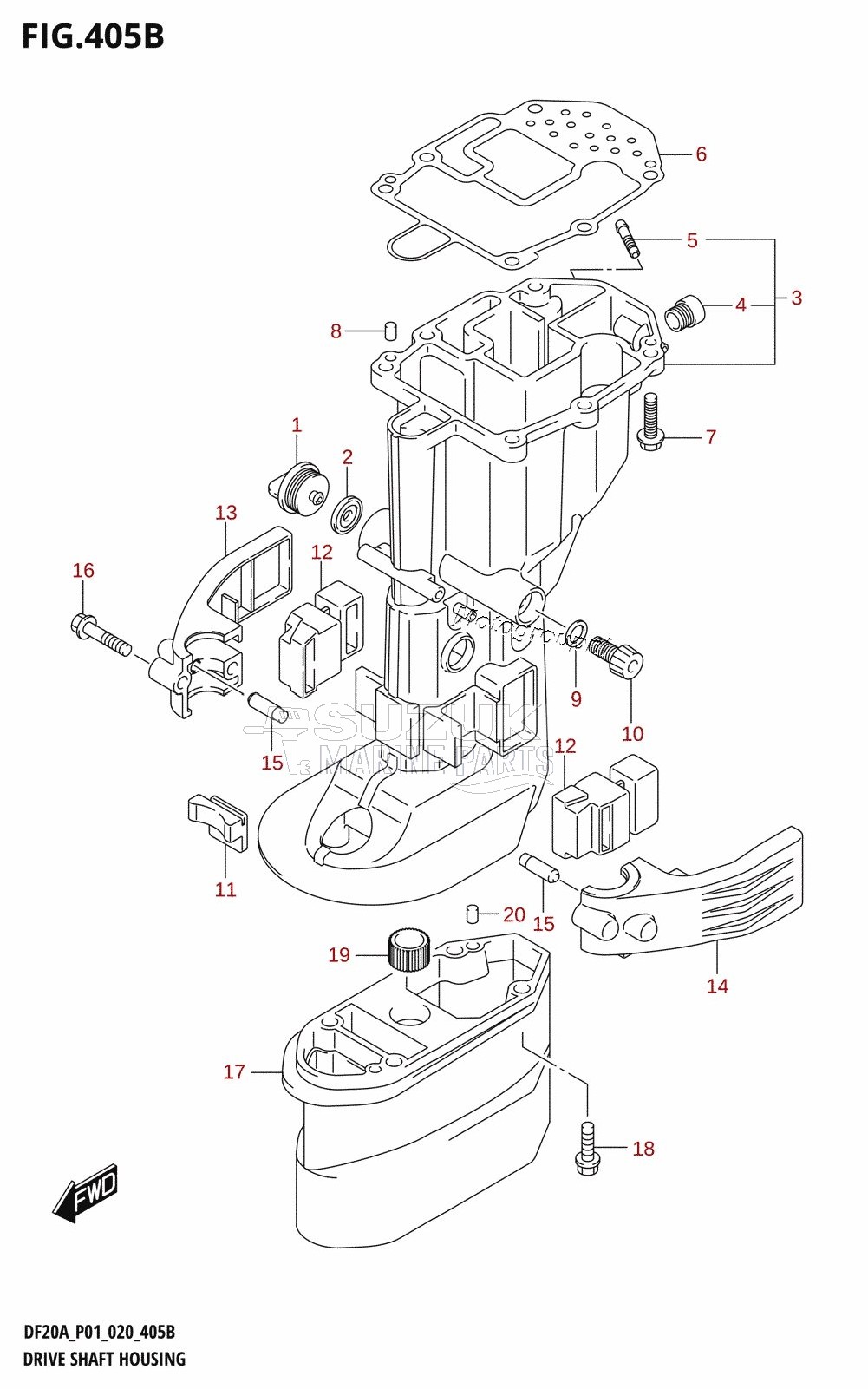 DRIVE SHAFT HOUSING (P40)