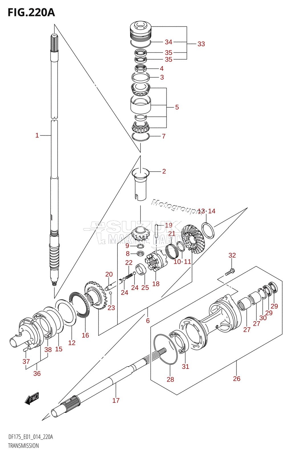 TRANSMISSION (DF150T:E01)