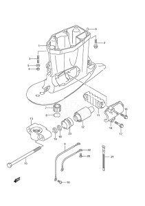 Outboard DF 175 drawing Drive Shaft Housing