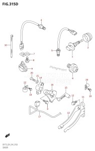 DF175TG From 17502F-410001 (E01 E40)  2014 drawing SENSOR (DF150TG:E40)