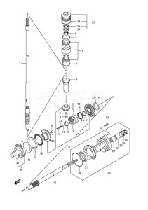 Outboard DF 150 drawing Transmission