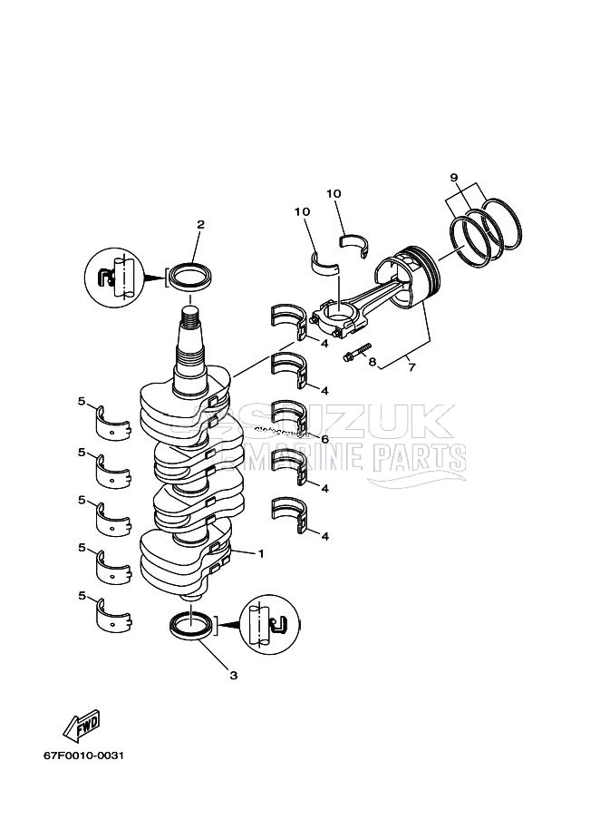 CRANKSHAFT--PISTON