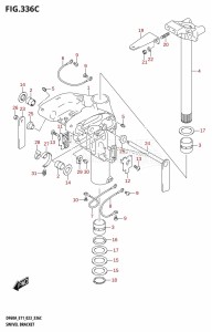 DF40A From 04005F-240001 (E34-Italy)  2022 drawing SWIVEL BRACKET (DF40AST)