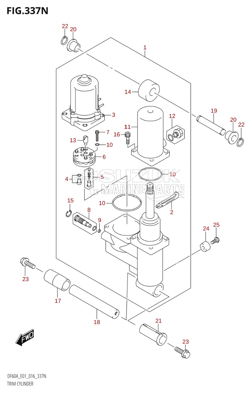 TRIM CYLINDER (DF60AVT:E40)