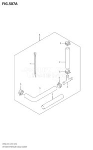 07003F-910001 (2019) 70hp E01 E40-Gen. Export 1 - Costa Rica (DF70A  DF70ATH) DF70A drawing OPT:WATER PRESSURE GAUGE SUB KIT