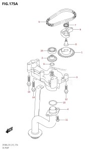 DF250A From 25003P-510001 (E01 E40)  2015 drawing OIL PUMP