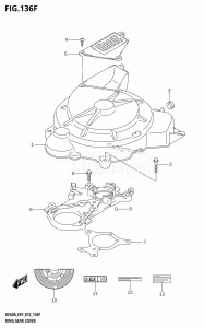 DF50A From 05003F-210001 (E01)  2012 drawing RING GEAR COVER (DF60A:E01)