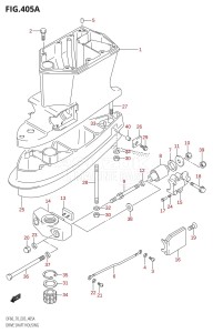 DF70 From 07001F-780001 (E03)  2007 drawing DRIVE SHAFT HOUSING