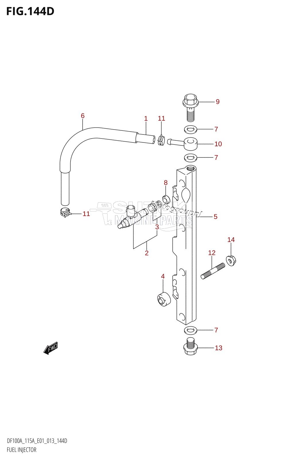 FUEL INJECTOR (DF115AT:E40)