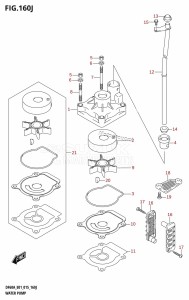 DF50A From 05004F-510001 (E01)  2015 drawing WATER PUMP (DF60AQH:E01)