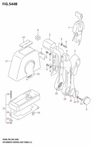 DF9.9B From 00995F-040001 (E03 P03)  2020 drawing OPT:REMOTE CONTROL ASSY SINGLE (1) (DF20A,DF20AT)