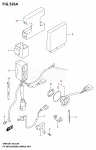 DF60A From 06003F-810001 (E01 E40)  2018 drawing PTT SWITCH /​ ENGINE CONTROL UNIT (DF40A:E01,DF40ATH:E01)