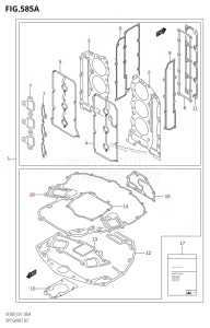 DF300 From 30001F-780001 (E01)  2007 drawing OPT:GASKET SET