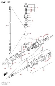 DF200A From 20003F-240001 (E11 E40)  2022 drawing TRANSMISSION ((DF200AZ,DF175AZ,DF150AZ):(020,021))