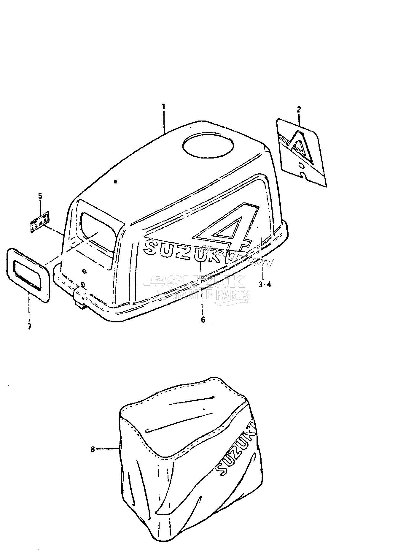 ENGINE COVER (MODEL VF, VG)