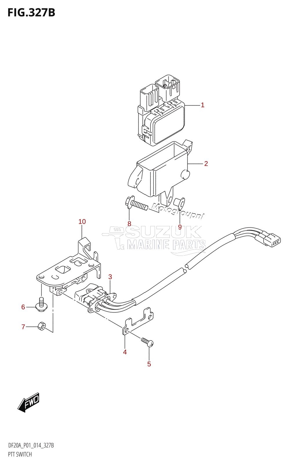 PTT SWITCH (DF15ATH:P01)