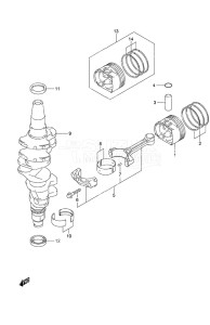 Outboard DF 50A drawing Crankshaft