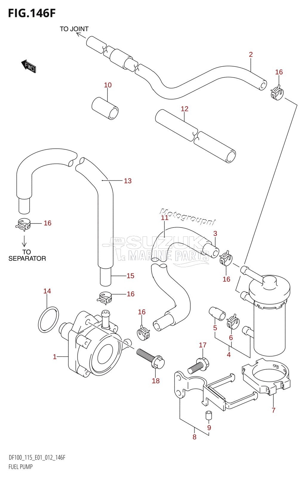 FUEL PUMP (DF115Z:E40)