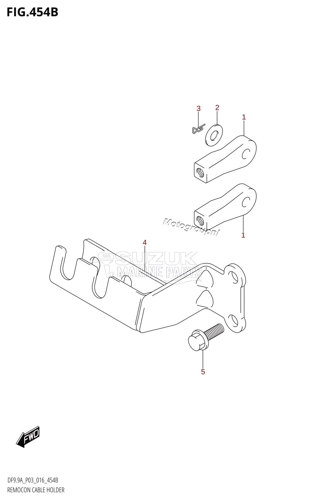 REMOCON CABLE HOLDER (DF9.9AR:P03)