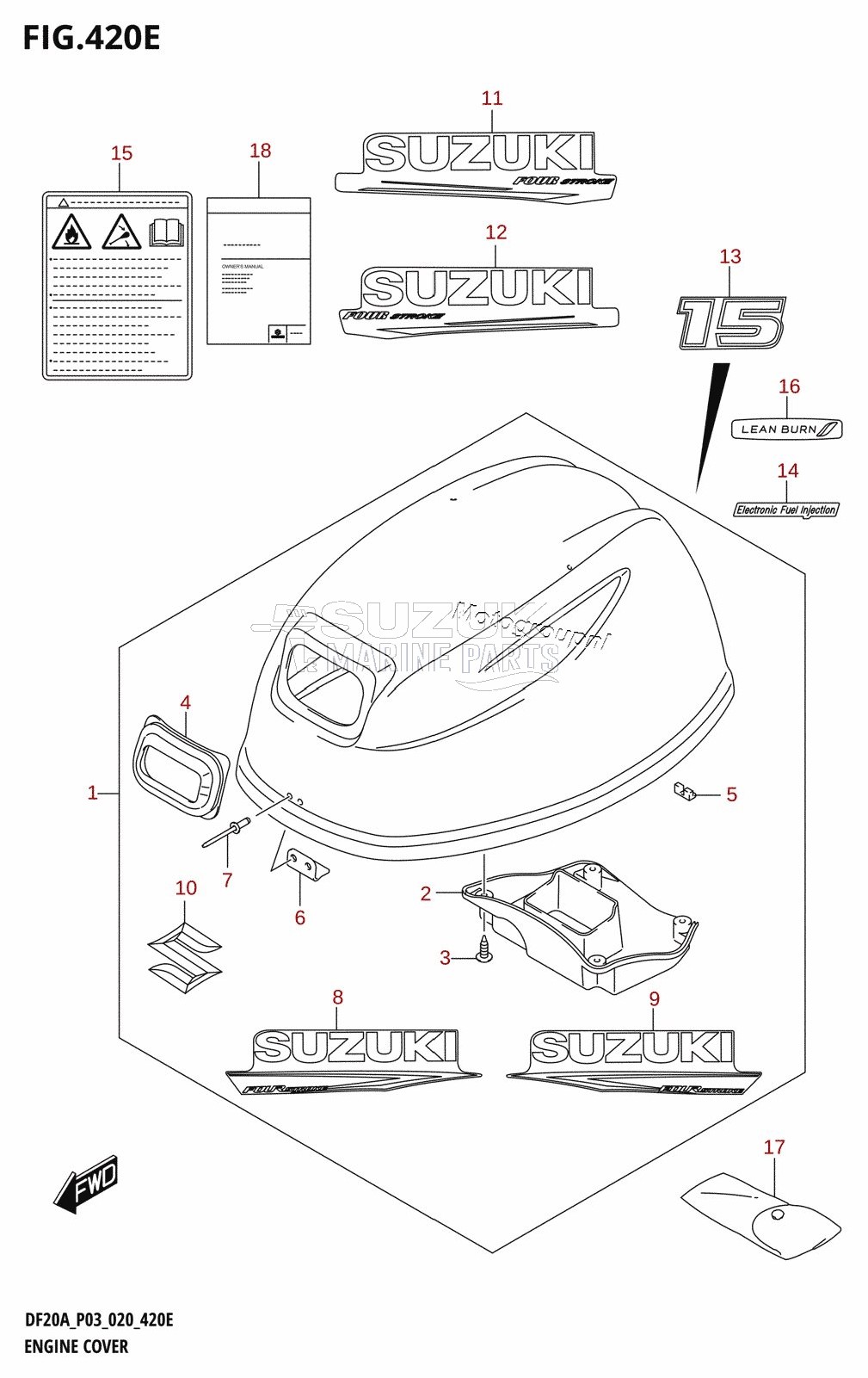 ENGINE COVER (DF15A)