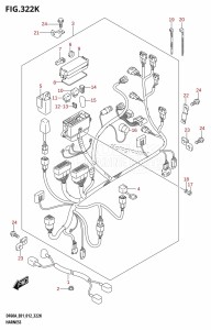 DF50A From 05003F-210001 (E01)  2012 drawing HARNESS (DF60ATH:E01)