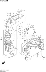 03003F-510001 (2005) 30hp P01 P40-Gen. Export 1 (DF30A  DF30AQ  DF30AR  DF30AT  DF30ATH) DF30A drawing INTAKE MANIFOLD (DF30ATH:P01)